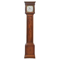 Mahogany cased eight day grandmother clock