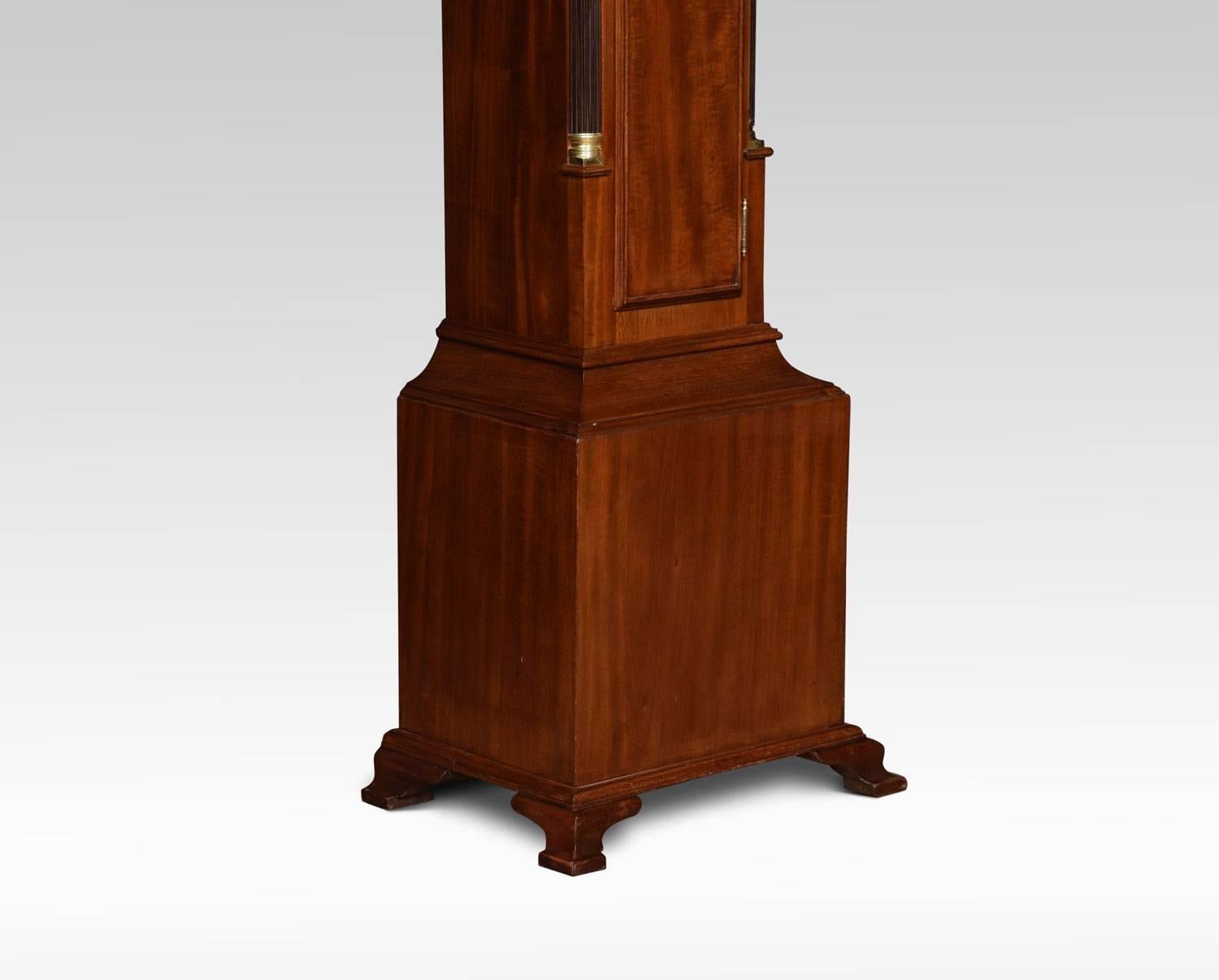 British Mahogany Cased Grandmother Clock by Hampton & Son Pall Mall