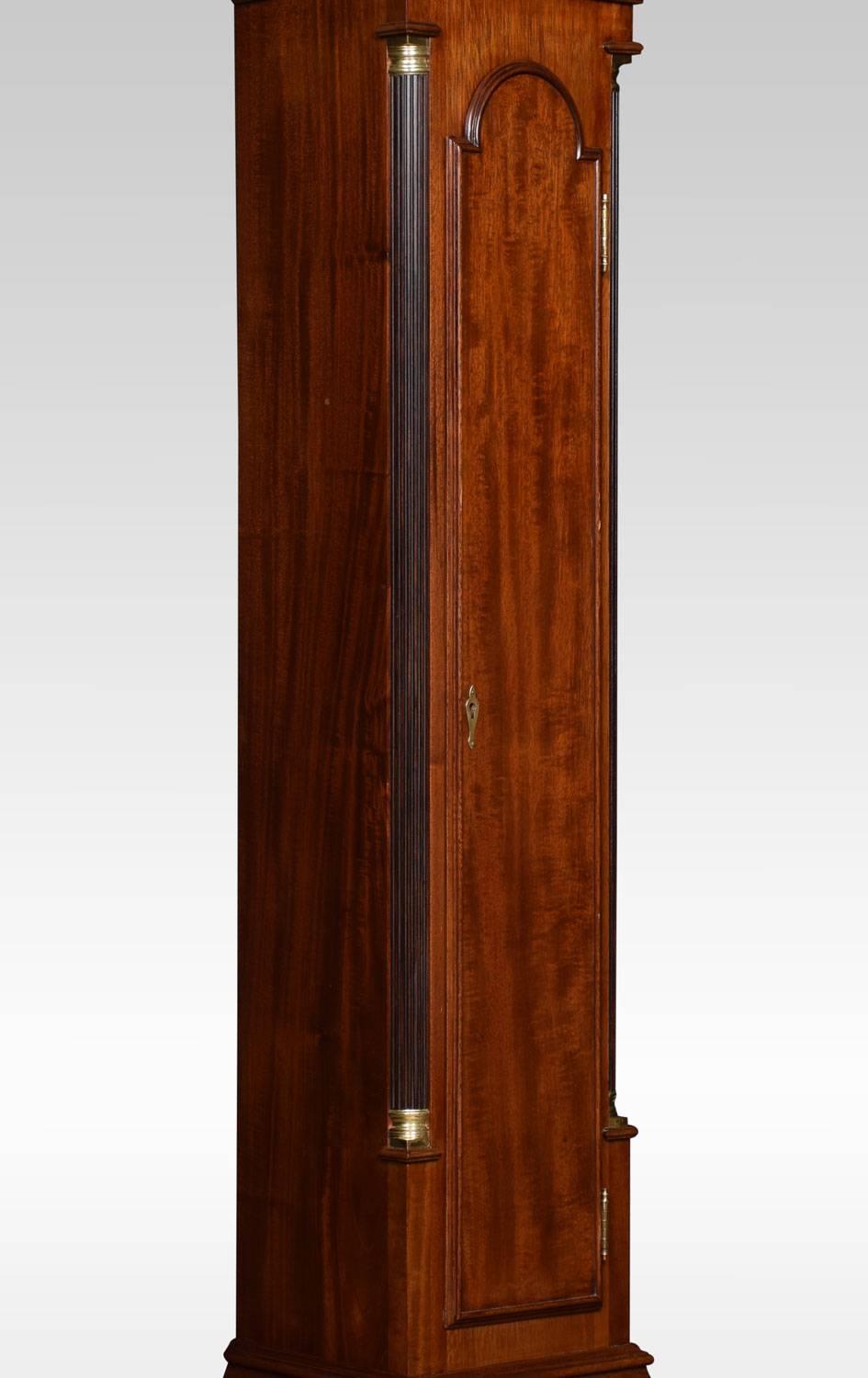 Mahogany Cased Grandmother Clock by Hampton & Son Pall Mall In Good Condition In Cheshire, GB