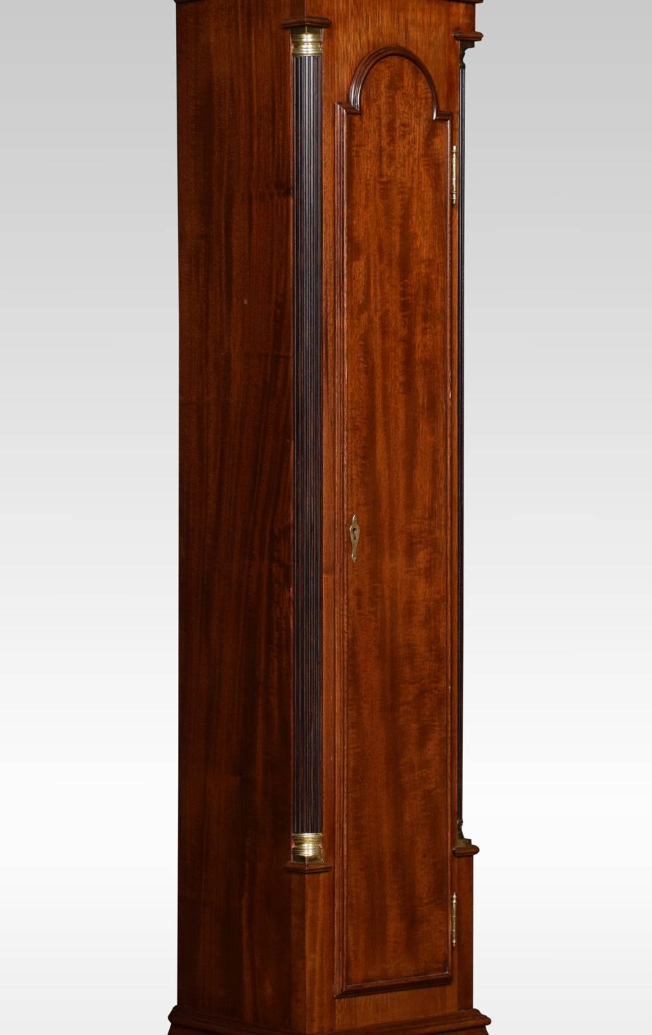 Mahogany Cased Grandmother Clock by Hampton & Son Pall Mall In Good Condition In Cheshire, GB