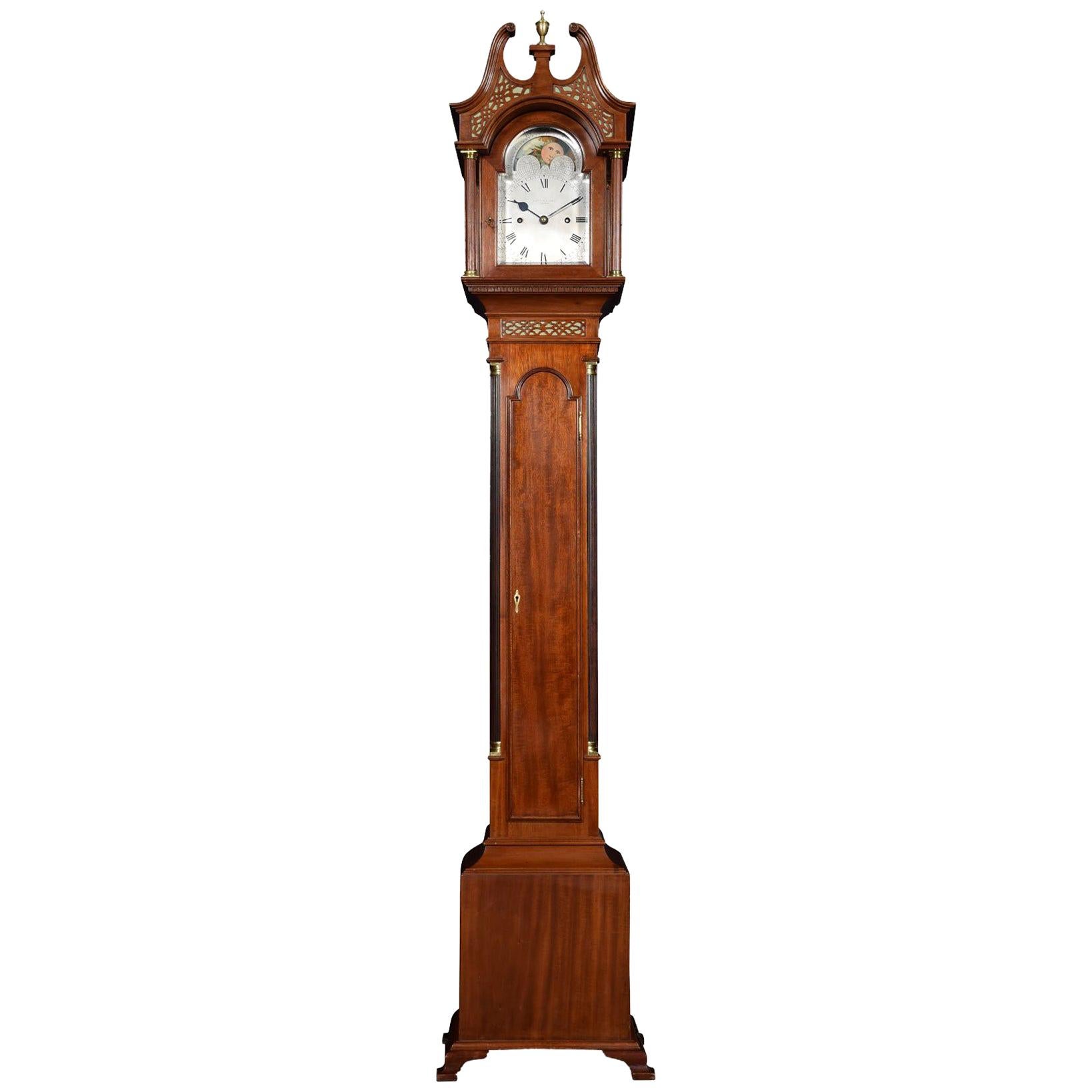 Mahogany Cased Grandmother Clock by Hampton & Son Pall Mall
