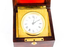 Mahogany Cased Mahogany Travel Clock by Tiffany & Co, Mid-20th Century