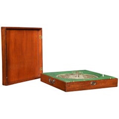 Mahogany Cased Sandown Roulette Style Horse Racing Game by F.H. Ayres, London