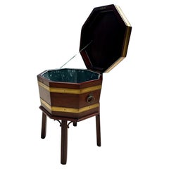 Mahogany Cellarette Wine Cooler Chippendale Style