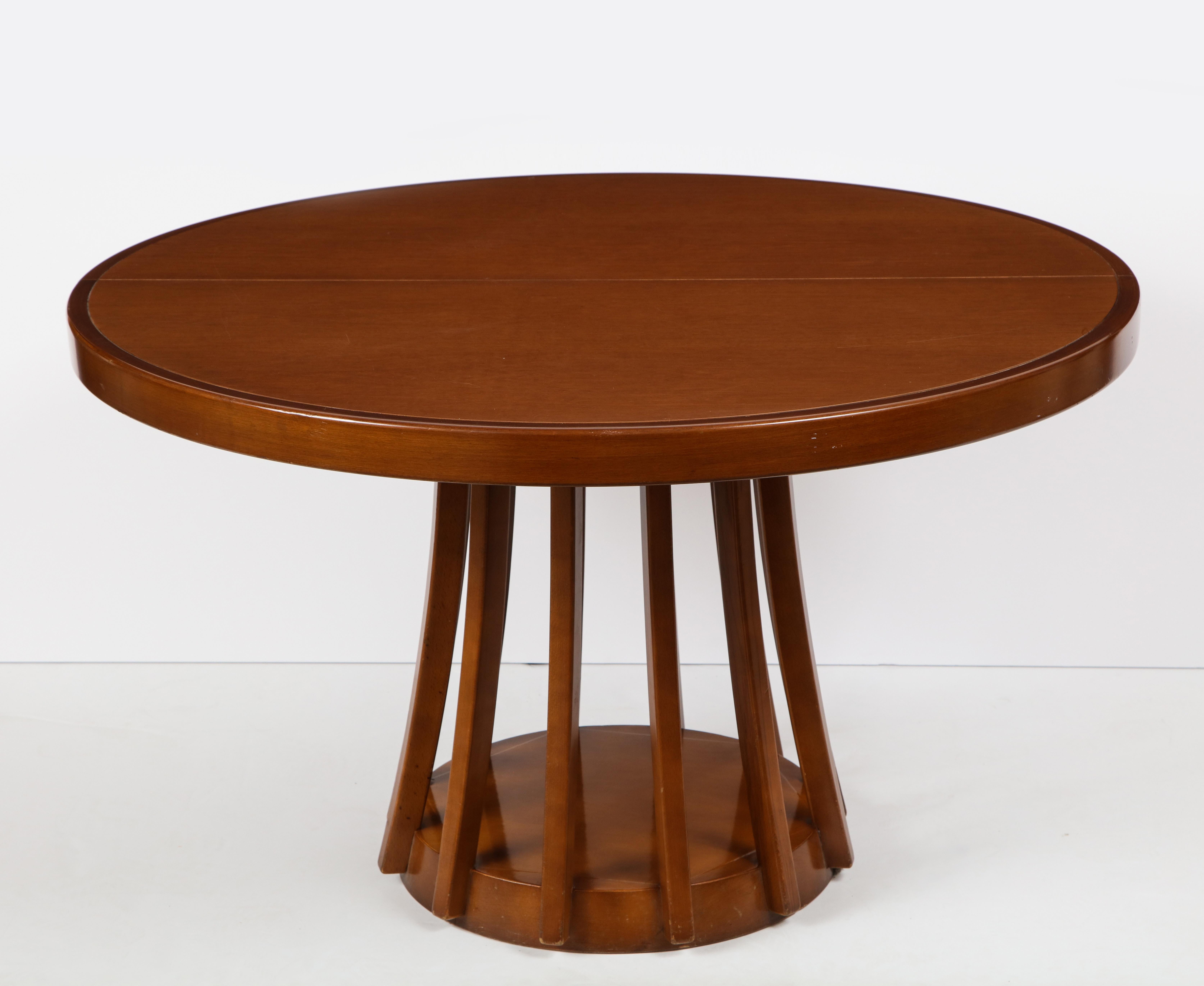 Mid-Century Modern Mahogany Center and Dining Table by Angelo Mangiarotti, 1972