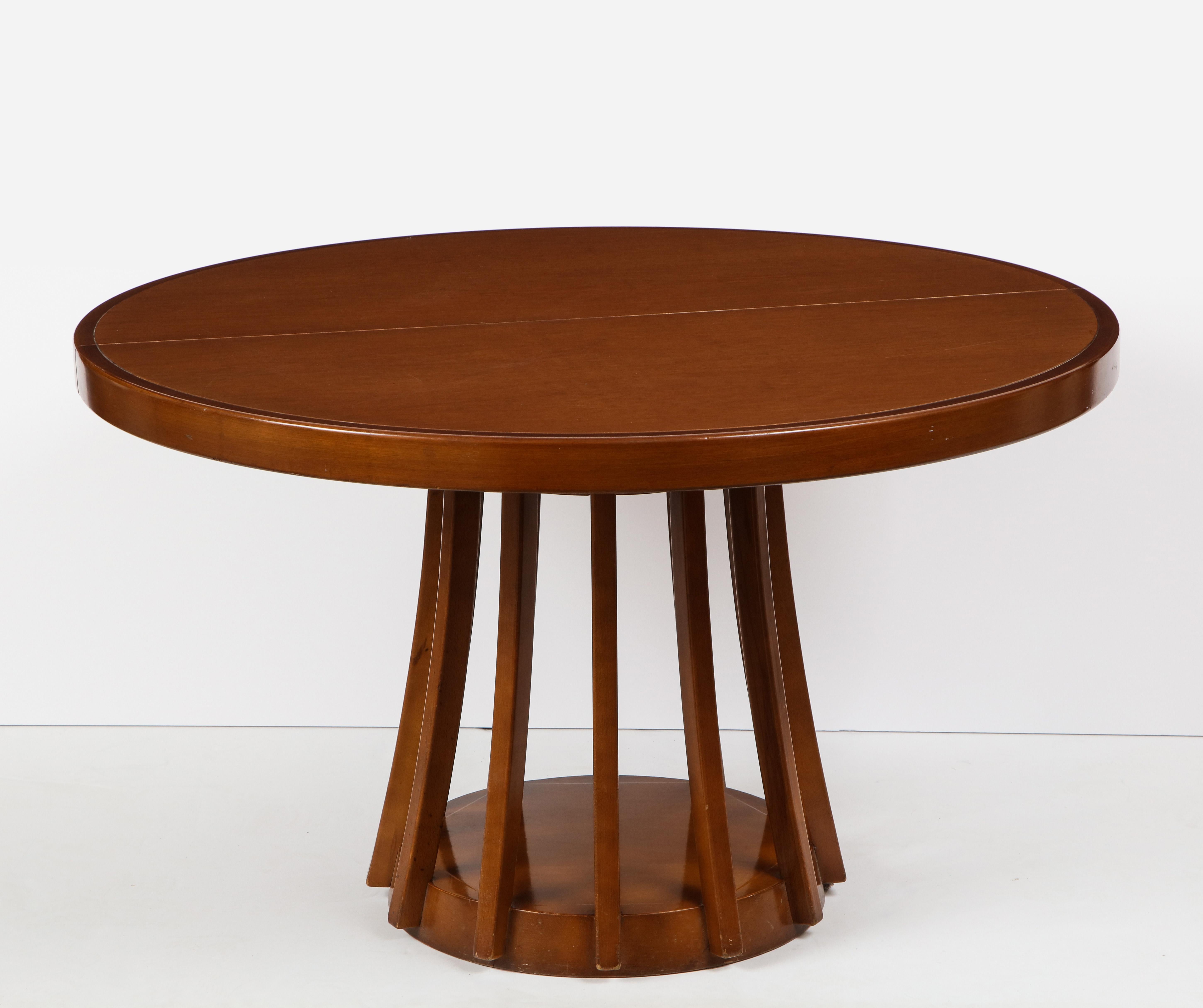 Mahogany Center and Dining Table by Angelo Mangiarotti, 1972  In Good Condition In New York, NY