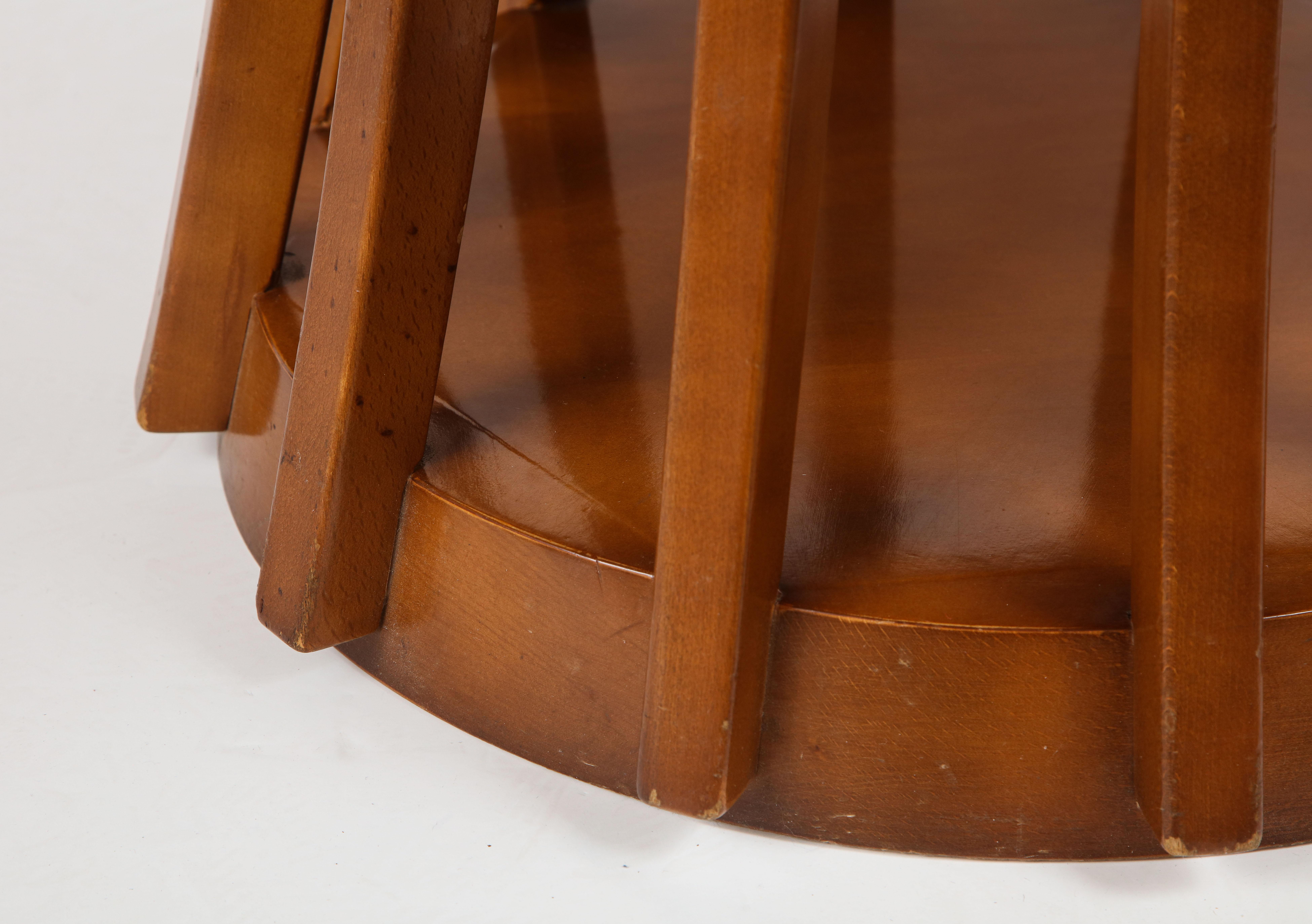 Late 20th Century Mahogany Center and Dining Table by Angelo Mangiarotti, 1972
