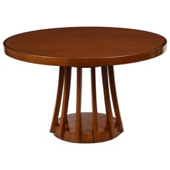 Mahogany Center and Dining Table by Angelo Mangiarotti, 1972 