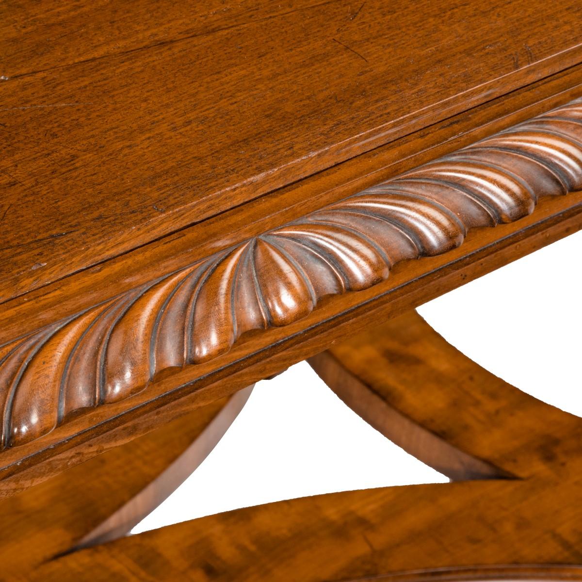 English Mahogany Centre Table from Clumber Park, Seat of the 7th Duke of Newcastle