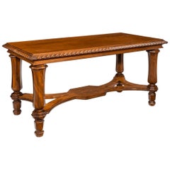 Antique Mahogany Centre Table from Clumber Park, Seat of the 7th Duke of Newcastle