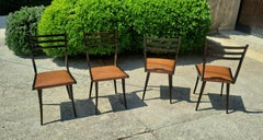 Mahogany Chairs in Style of Gio Ponti