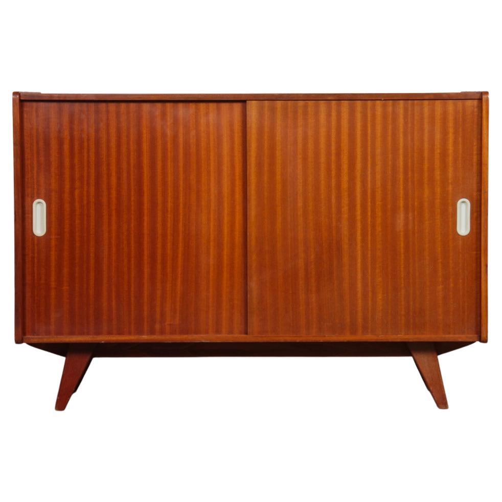 Cassapanca in mogano disegnata da Jiri Jiroutek, modello U-452, anni '60