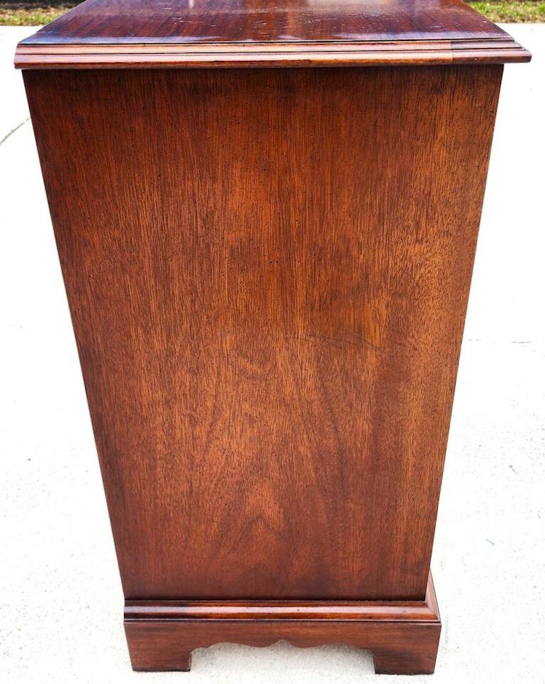 Georgian Mahogany Chest Dresser by Hickory Chair Co For Sale