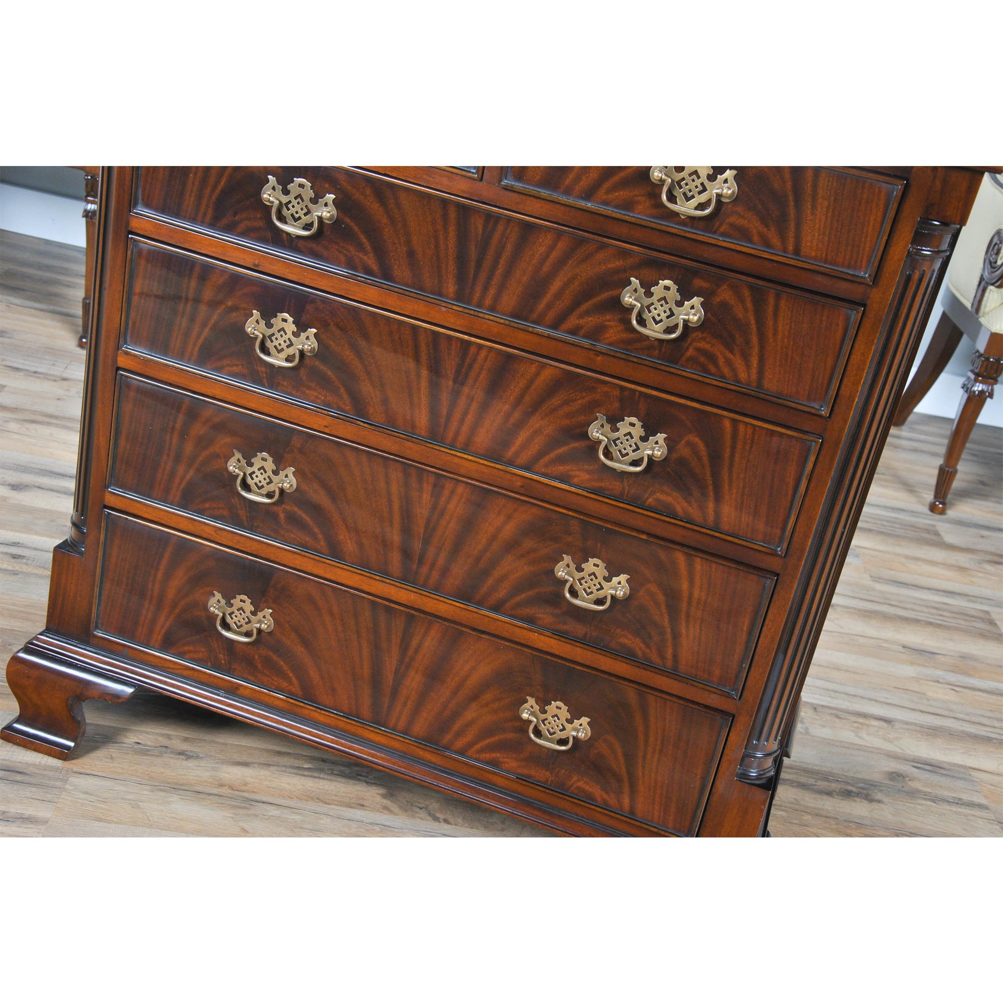 Contemporary Mahogany Chest  For Sale