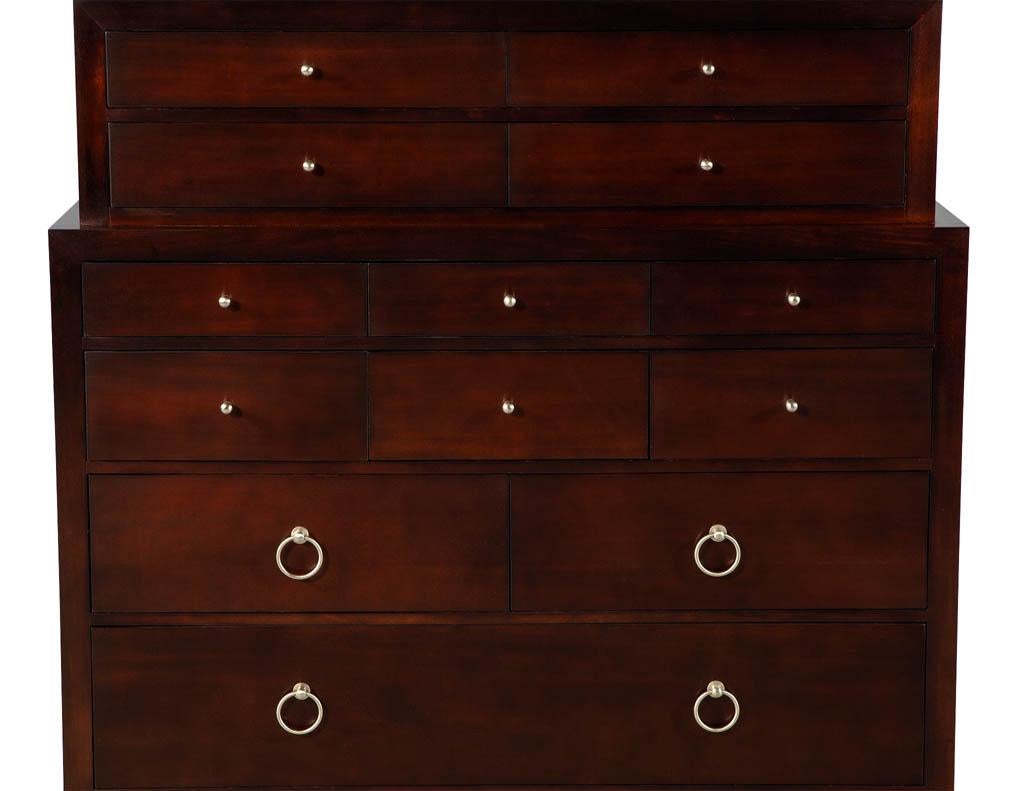 Mahogany Chest of Drawers by Baker Furniture Milling Road In Excellent Condition In North York, ON