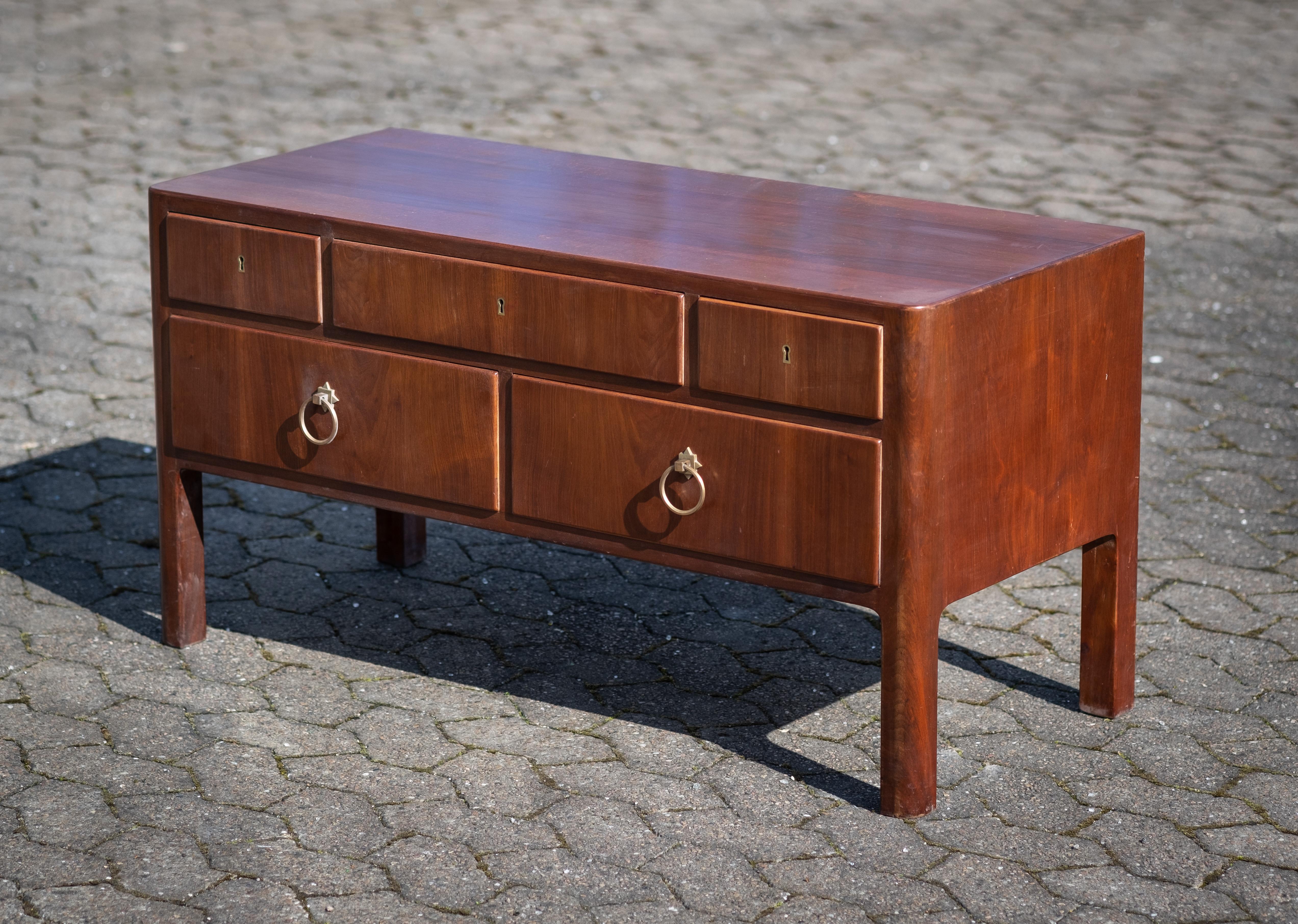 Cómoda de caoba de Ernst Kühn, Dinamarca, Años 30 Moderno en venta