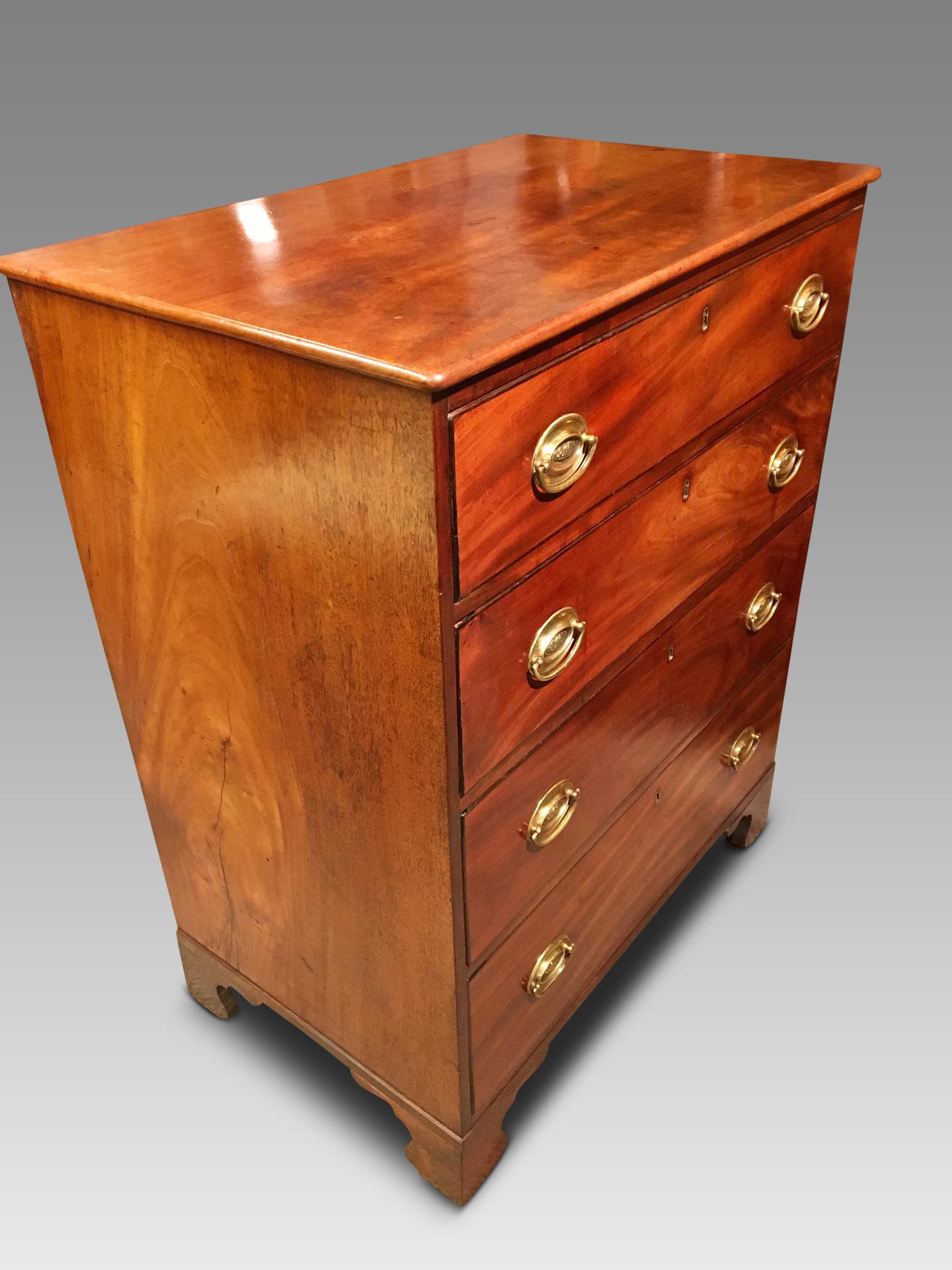 William IV Mahogany Chest of Drawers, English, circa 1830 For Sale