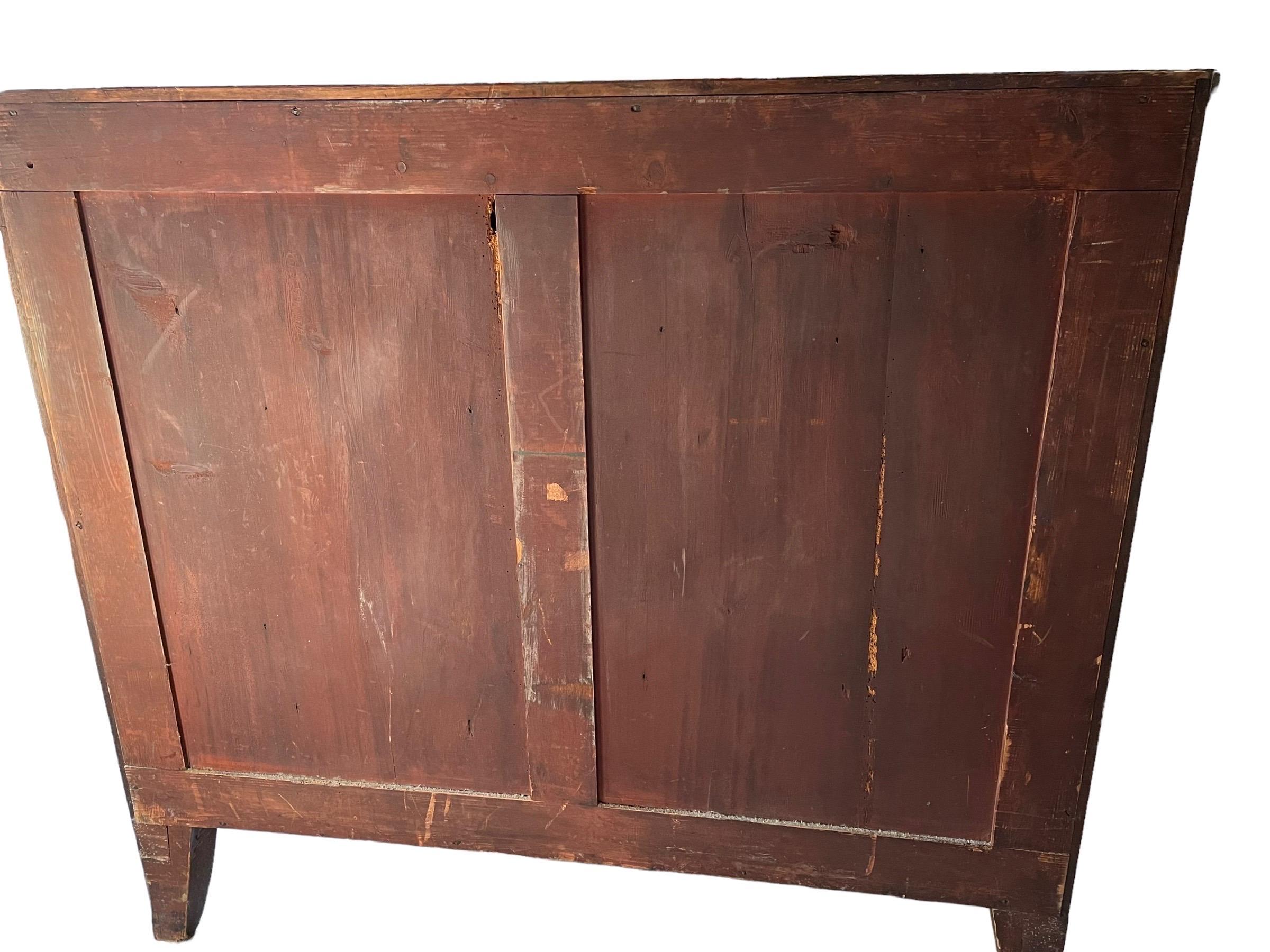 Hardwood Walnut Chest of Drawers For Sale 6