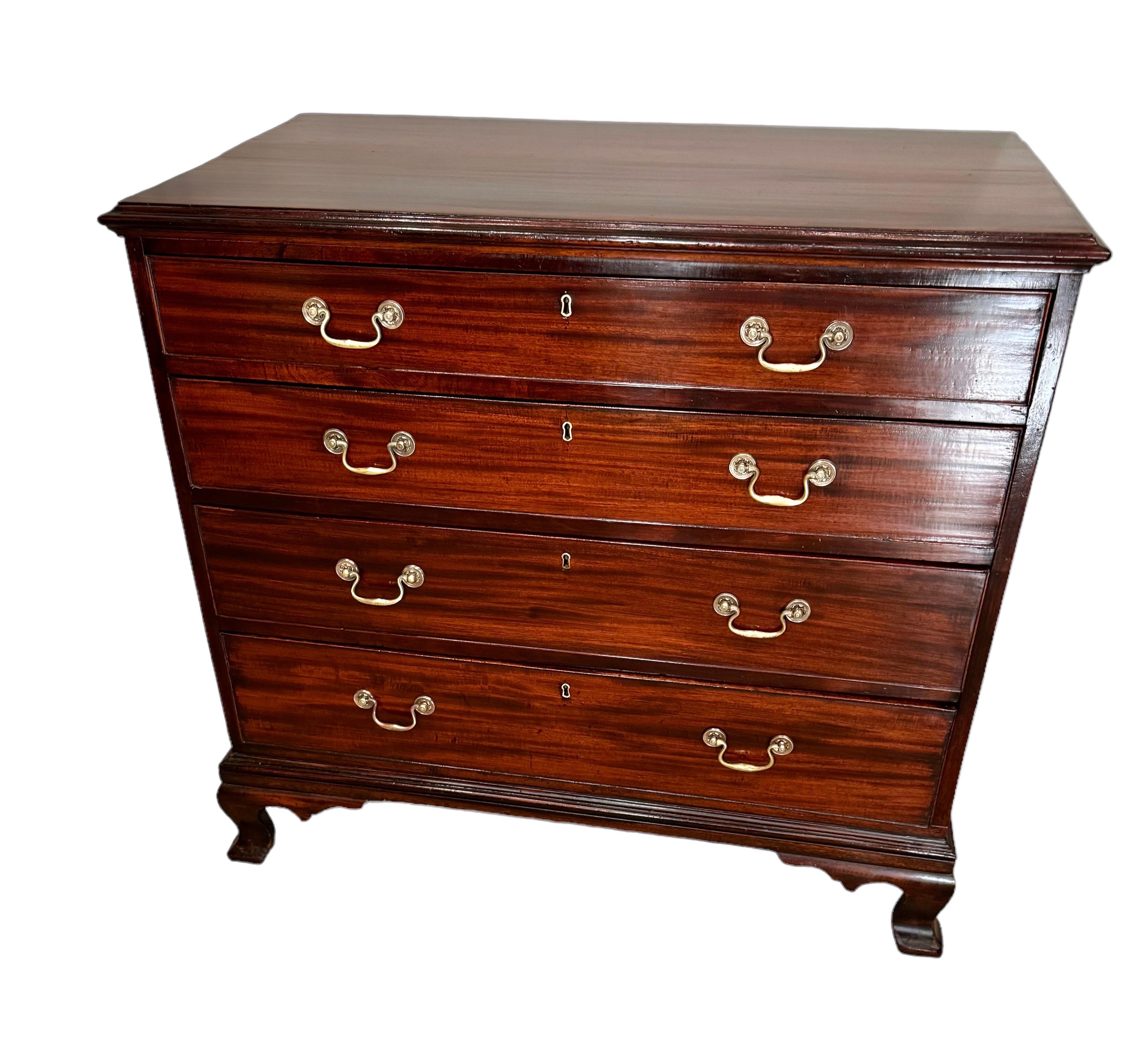Ottone Cassettiera in mogano , Giorgio III in vendita