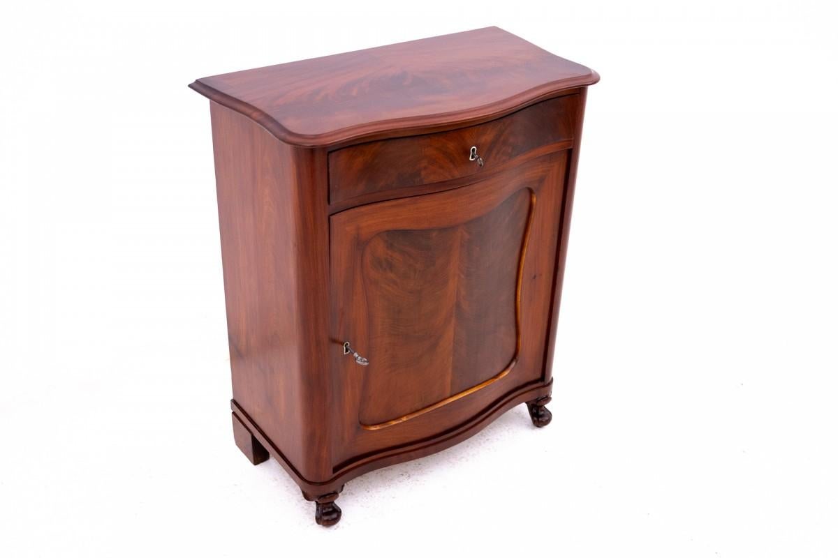 Biedermeier Cassettiera in mogano, fine XIX secolo, Nord Europa. in vendita