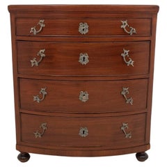 Mahogany chest of drawers, Northern Europe, late 19th century.