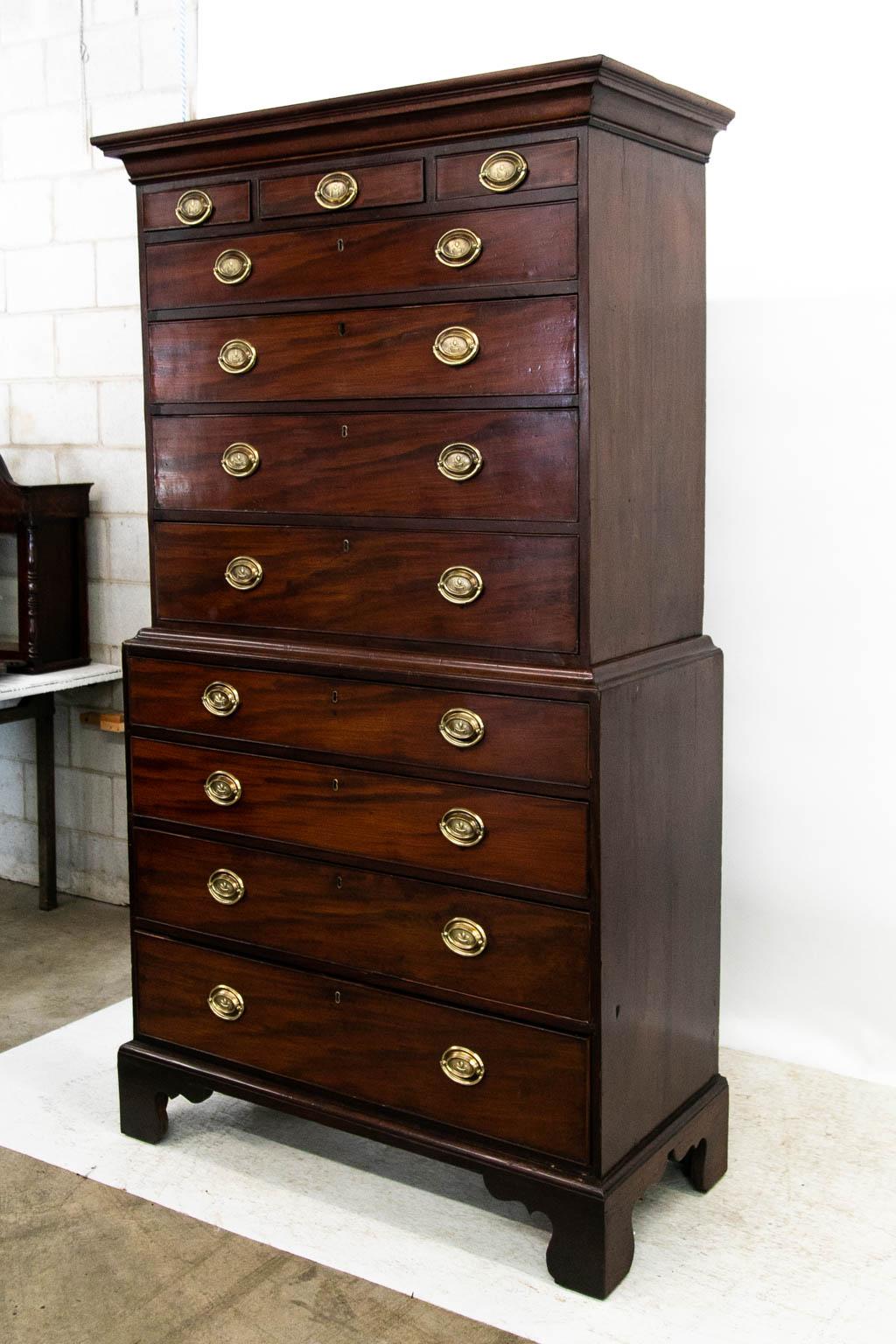 Late 18th Century Mahogany Chest on Chest