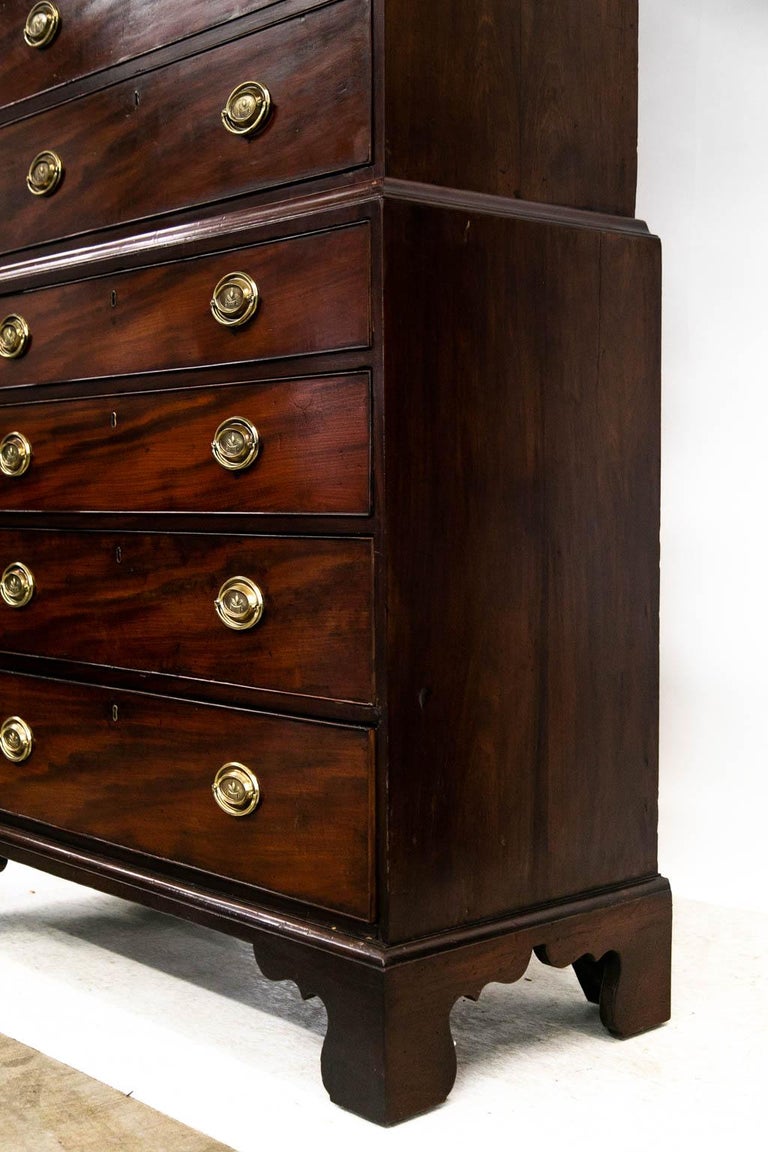 Mahogany Chest on Chest For Sale at 1stDibs