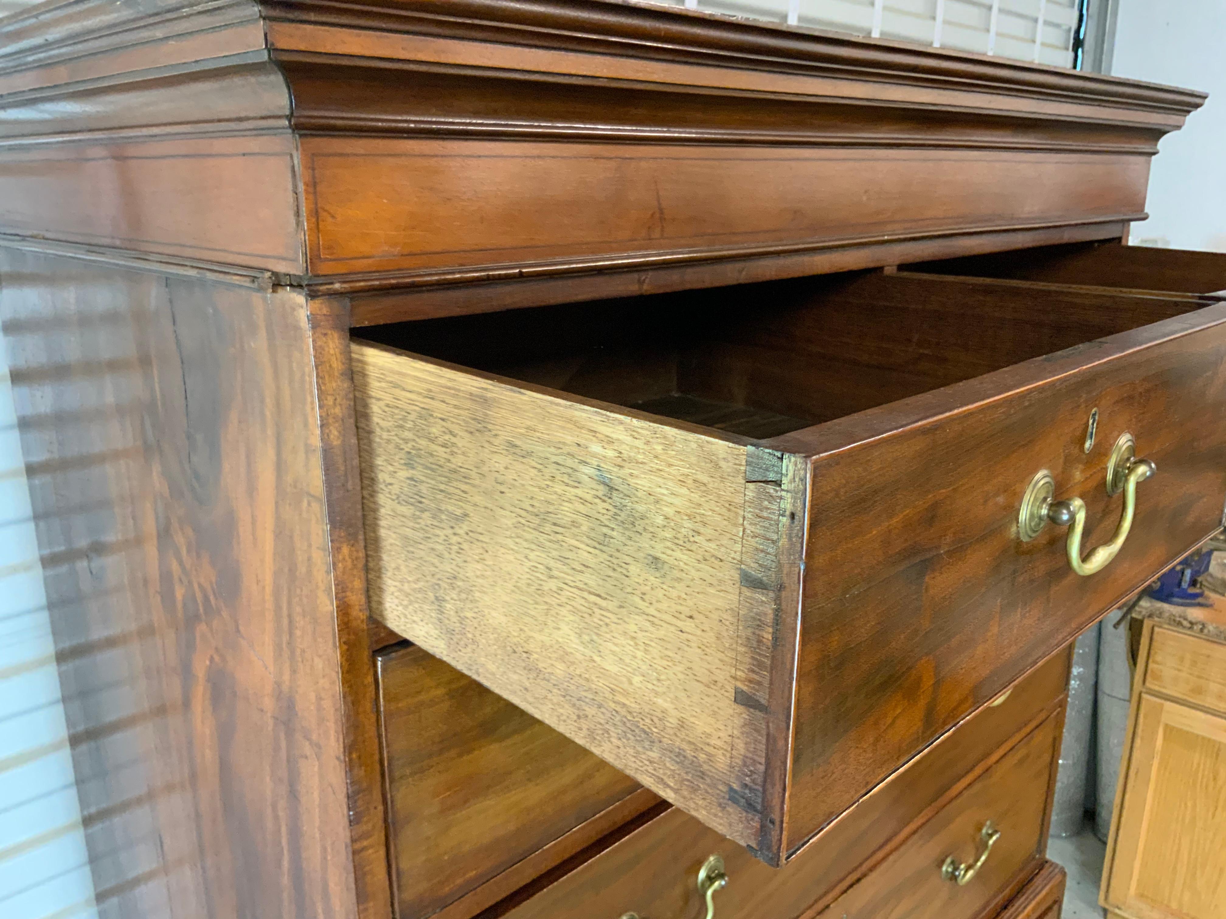 Mahogany Chest on Chest  / Tall Chest 1