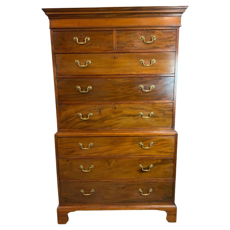 Mahogany Chest on Chest / Tall Chest For Sale at 1stDibs