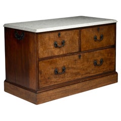 Mahogany Chest with Marble Top, England circa 1820