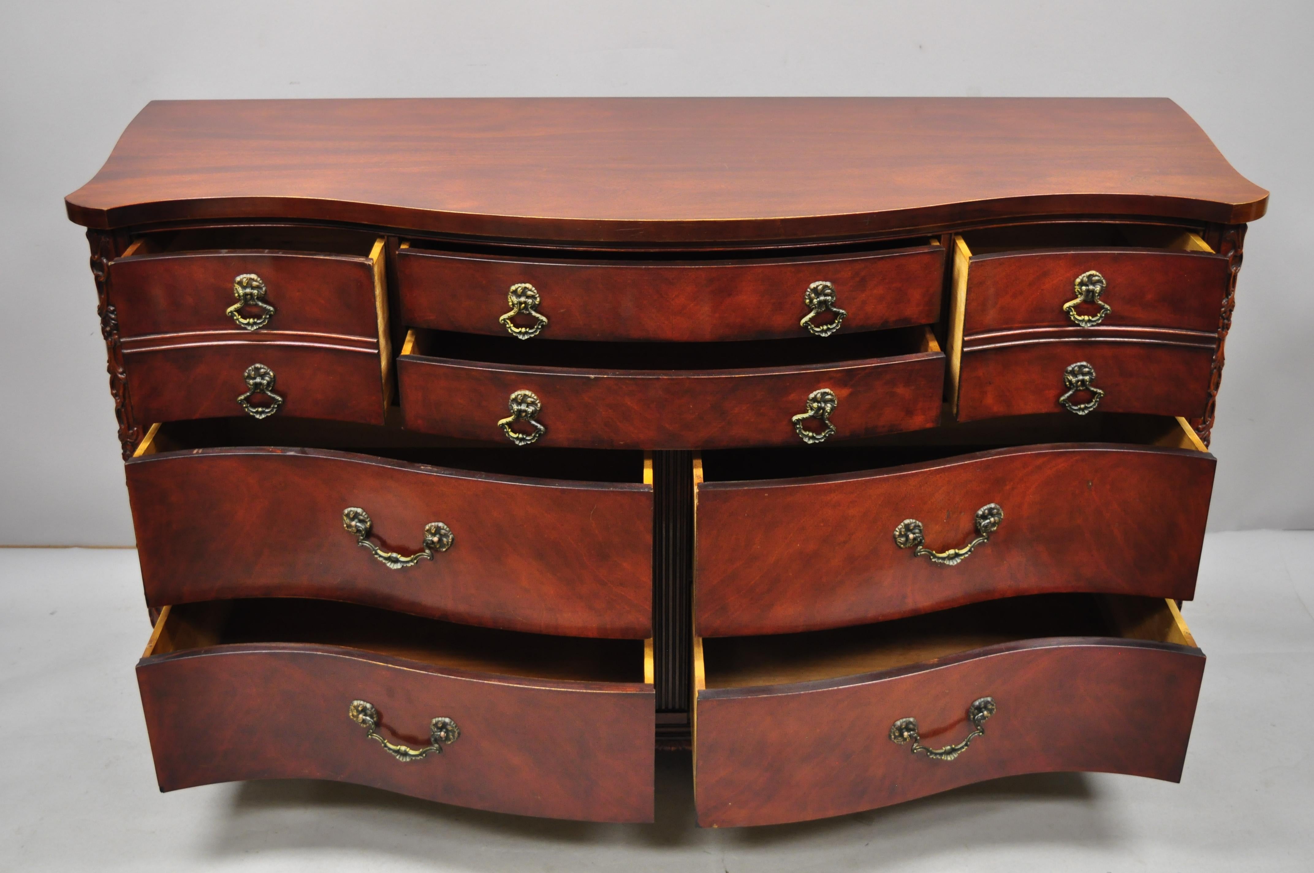 serpentine front dresser