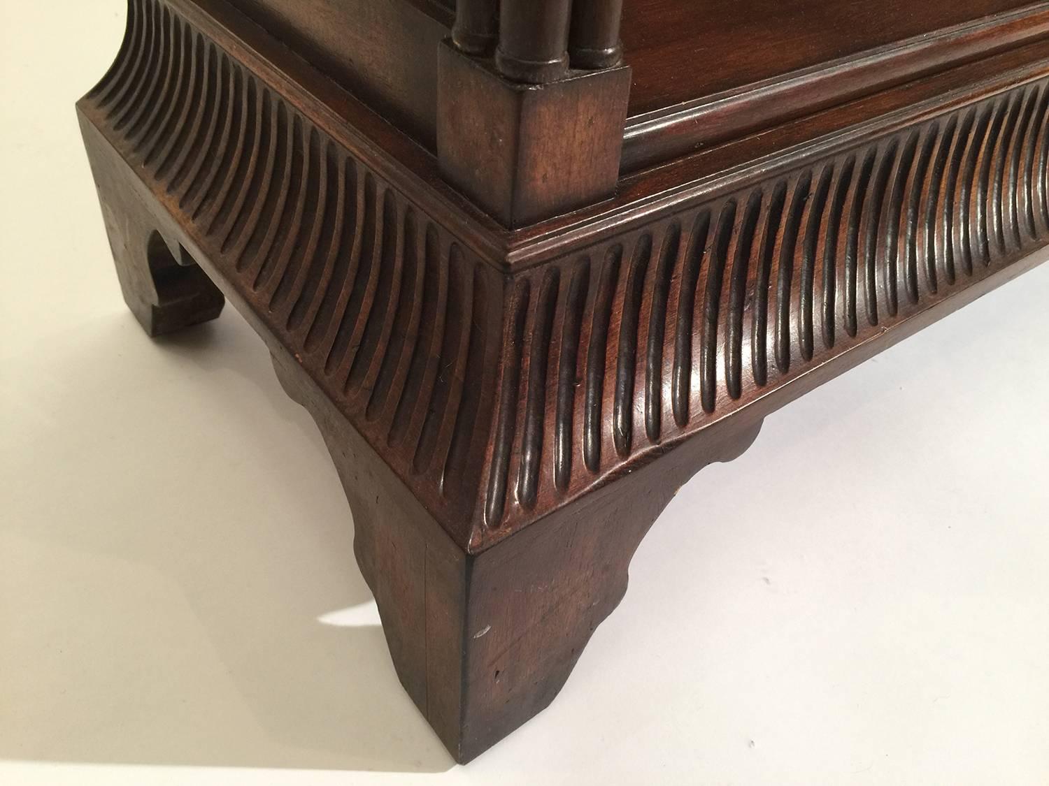 Mahogany Chinese Chippendale Style Bookcase “Banks & Coldstone” 1