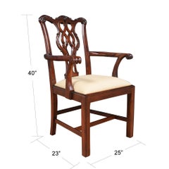 Mahogany Chippendale Chairs, Set of 10