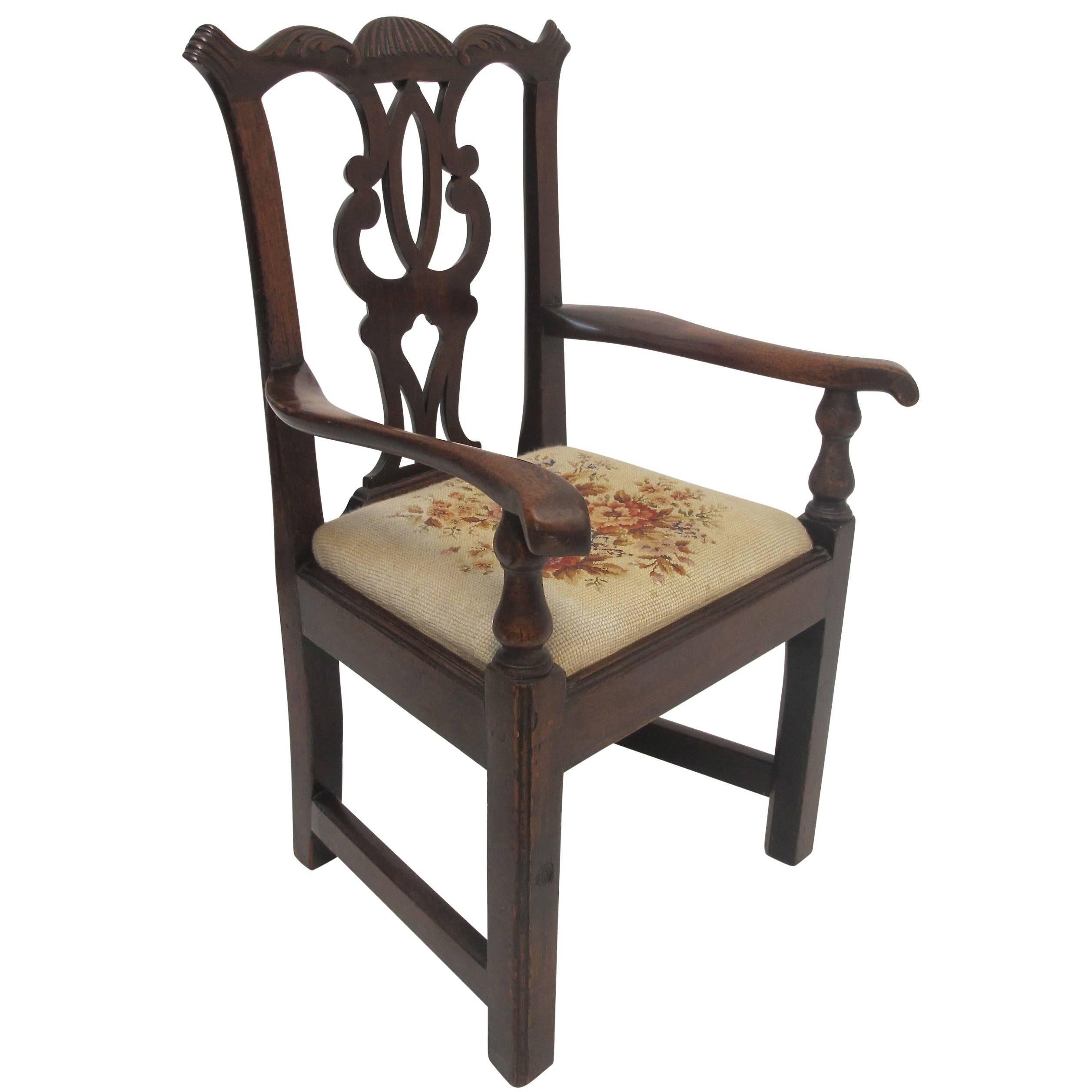 Mahogany Chippendale Child's Chair Apprentice Sample, English, 19th Century