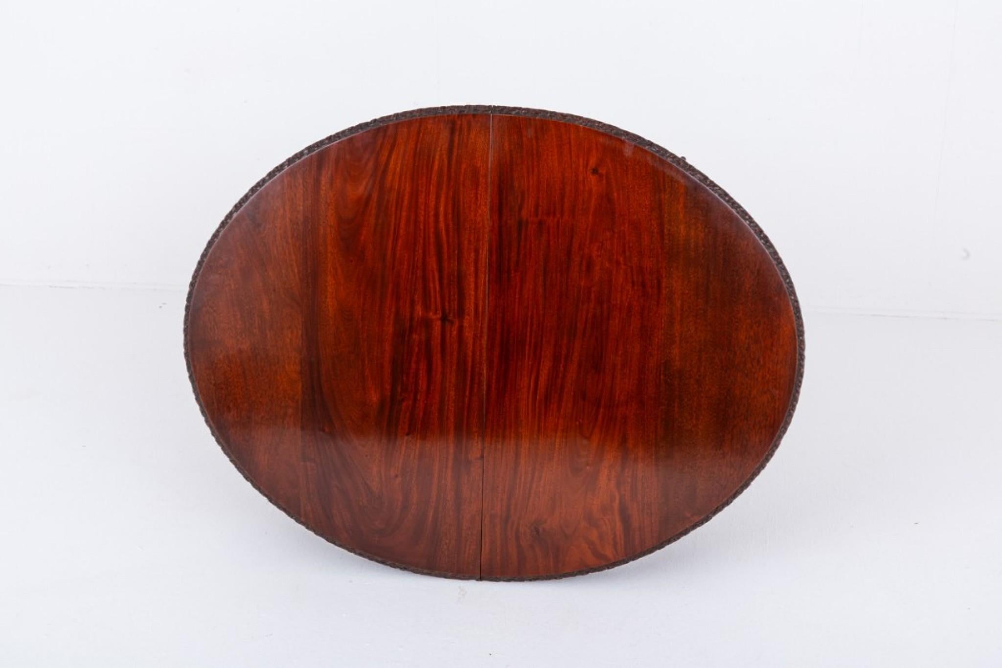 Mahagoni Chippendale Esstisch Ausziehbar 1880 1