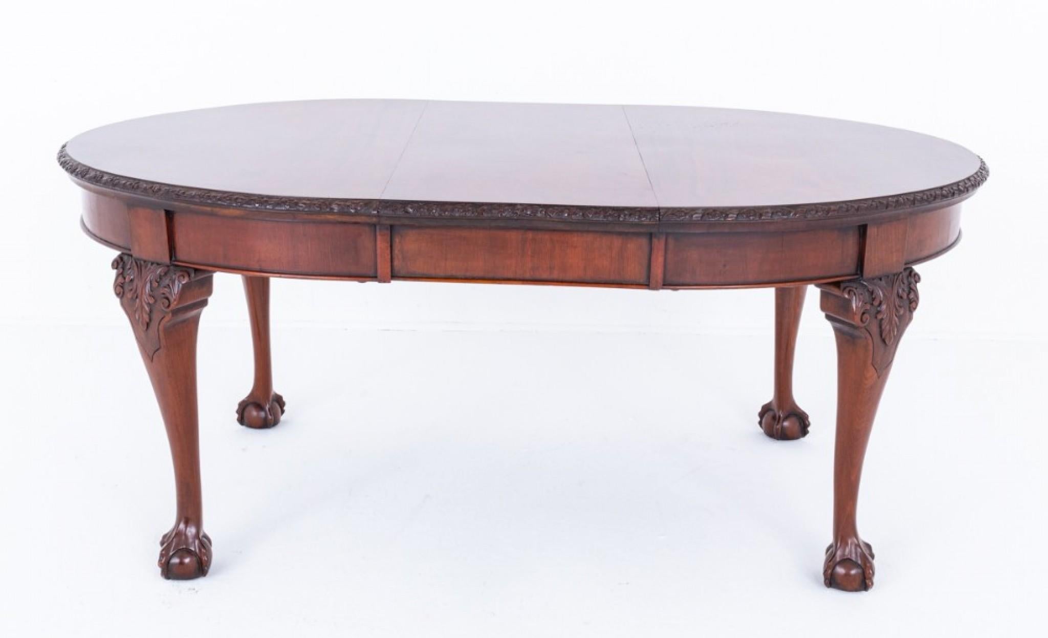 Mahogany Chippendale Dining Table Extending 1880 3