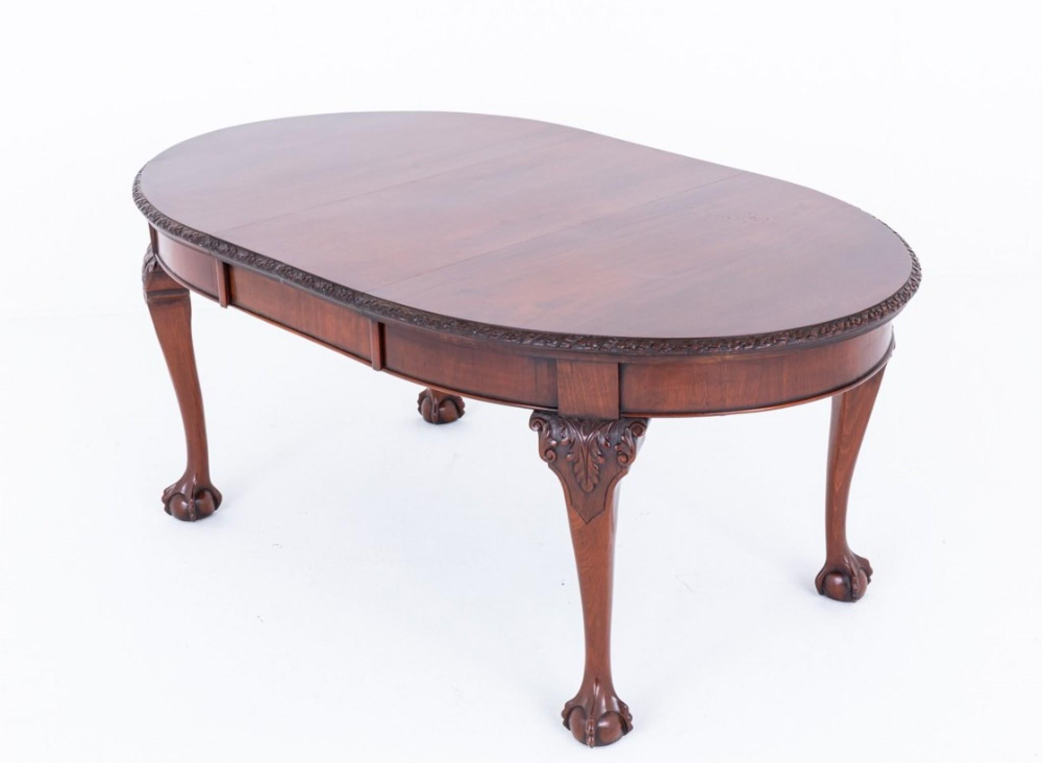 Mahogany Chippendale Dining Table Extending 1880 4