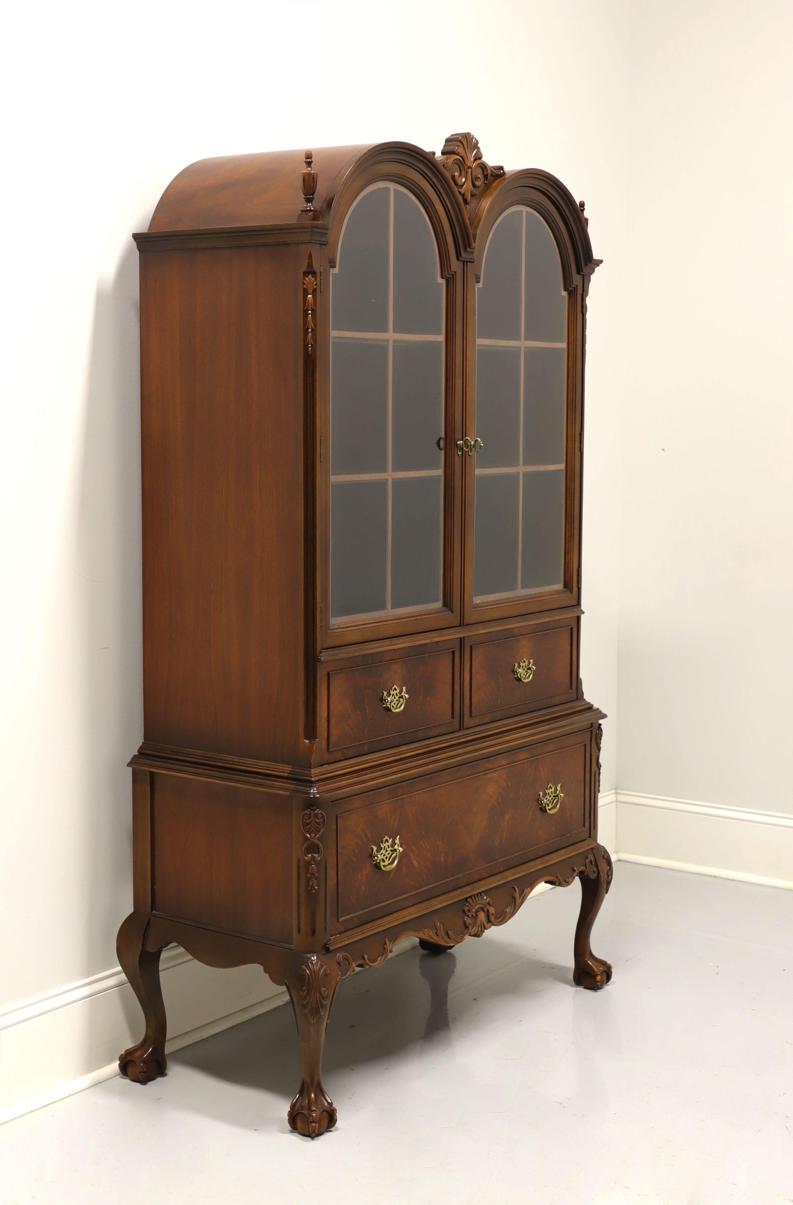 Mahogany Chippendale Double Bonnet Curio Display Cabinet by LAMMERT'S FURNITURE 7