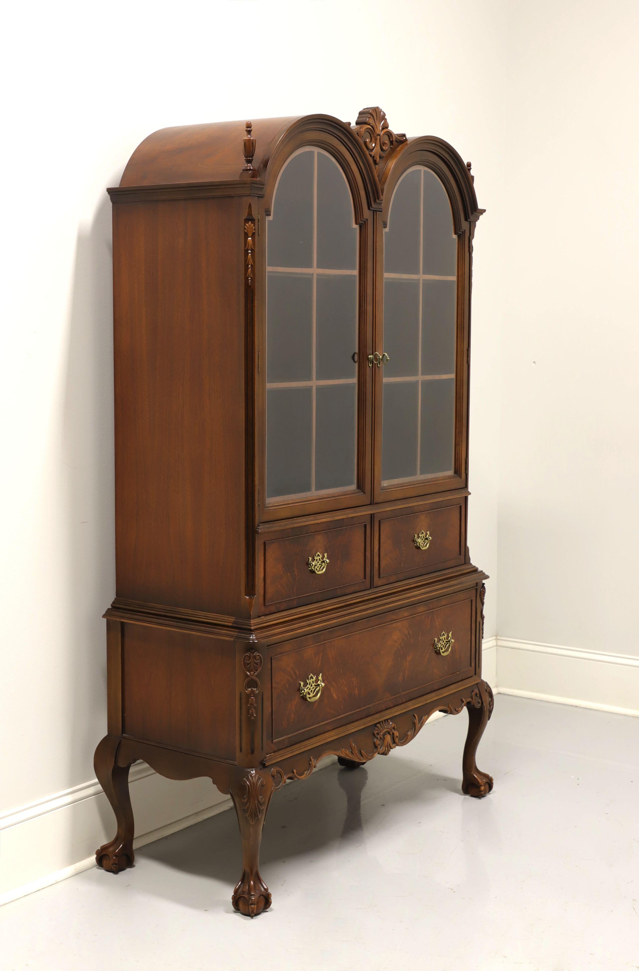Mahogany Chippendale Double Bonnet Curio Display Cabinet by LAMMERT'S FURNITURE 6