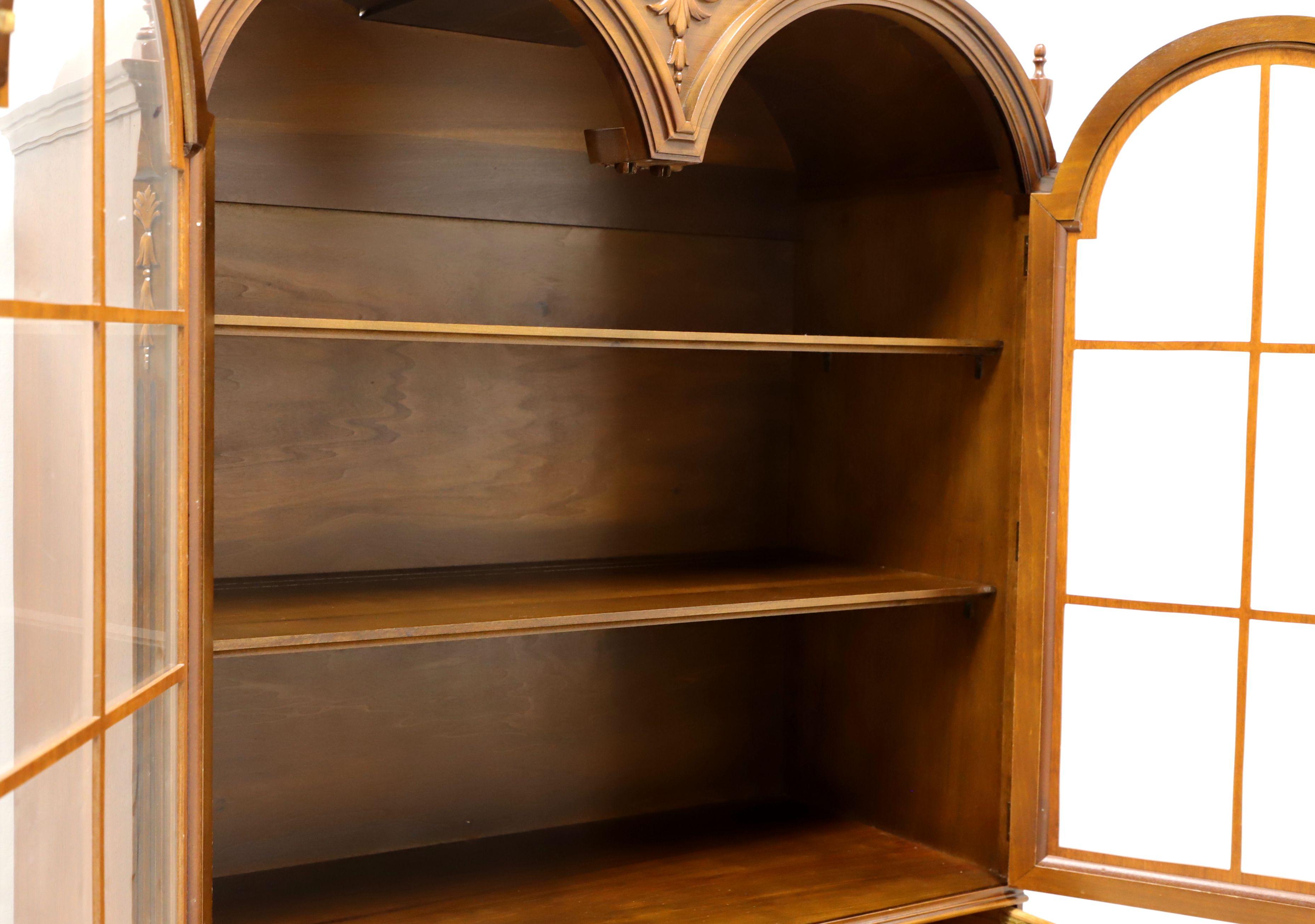 Mahogany Chippendale Double Bonnet Curio Display Cabinet by LAMMERT'S FURNITURE 2
