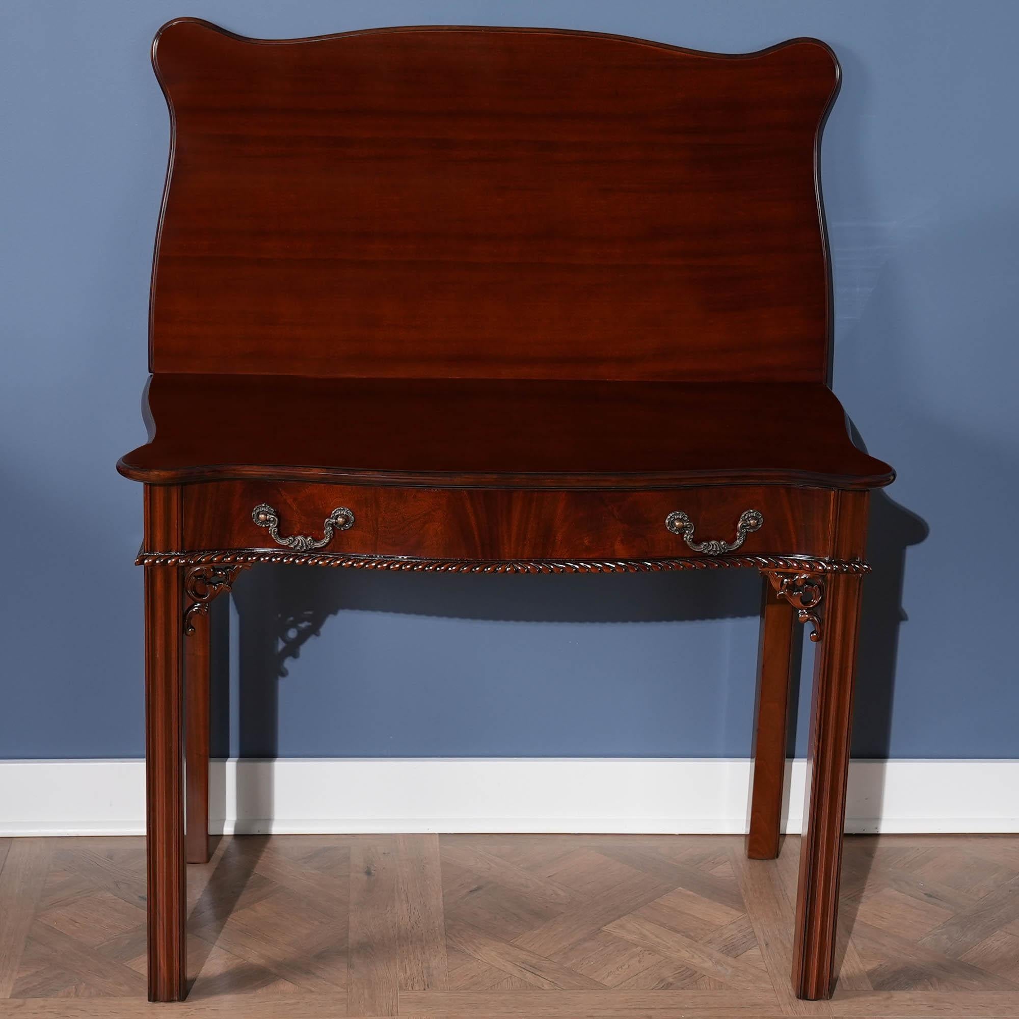 Mahogany Chippendale Game Table For Sale 4