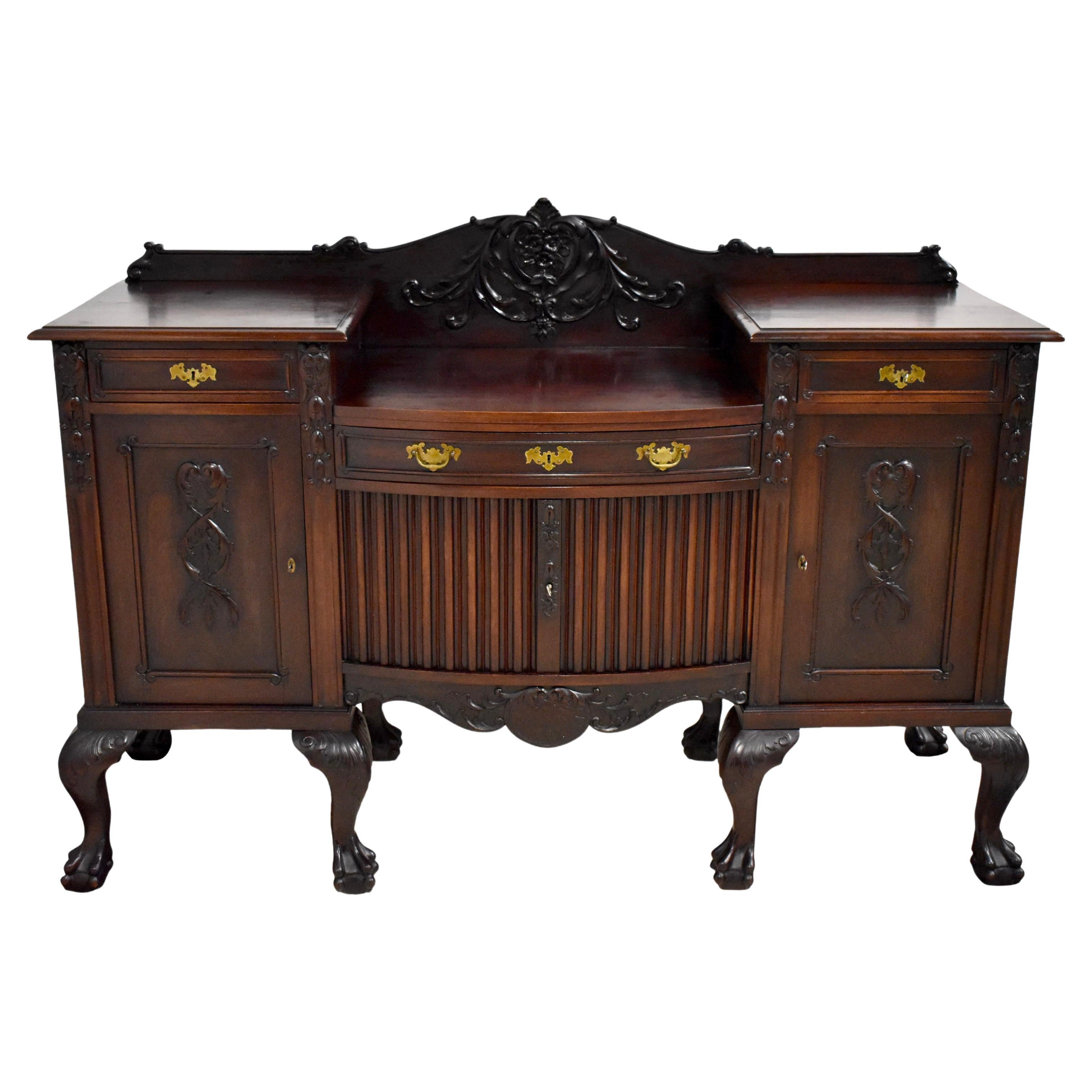 Credenza Chippendale in mogano, 1920 circa