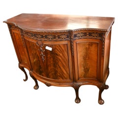 Mahogany Chippendale Sideboard Server Cabinet 1890