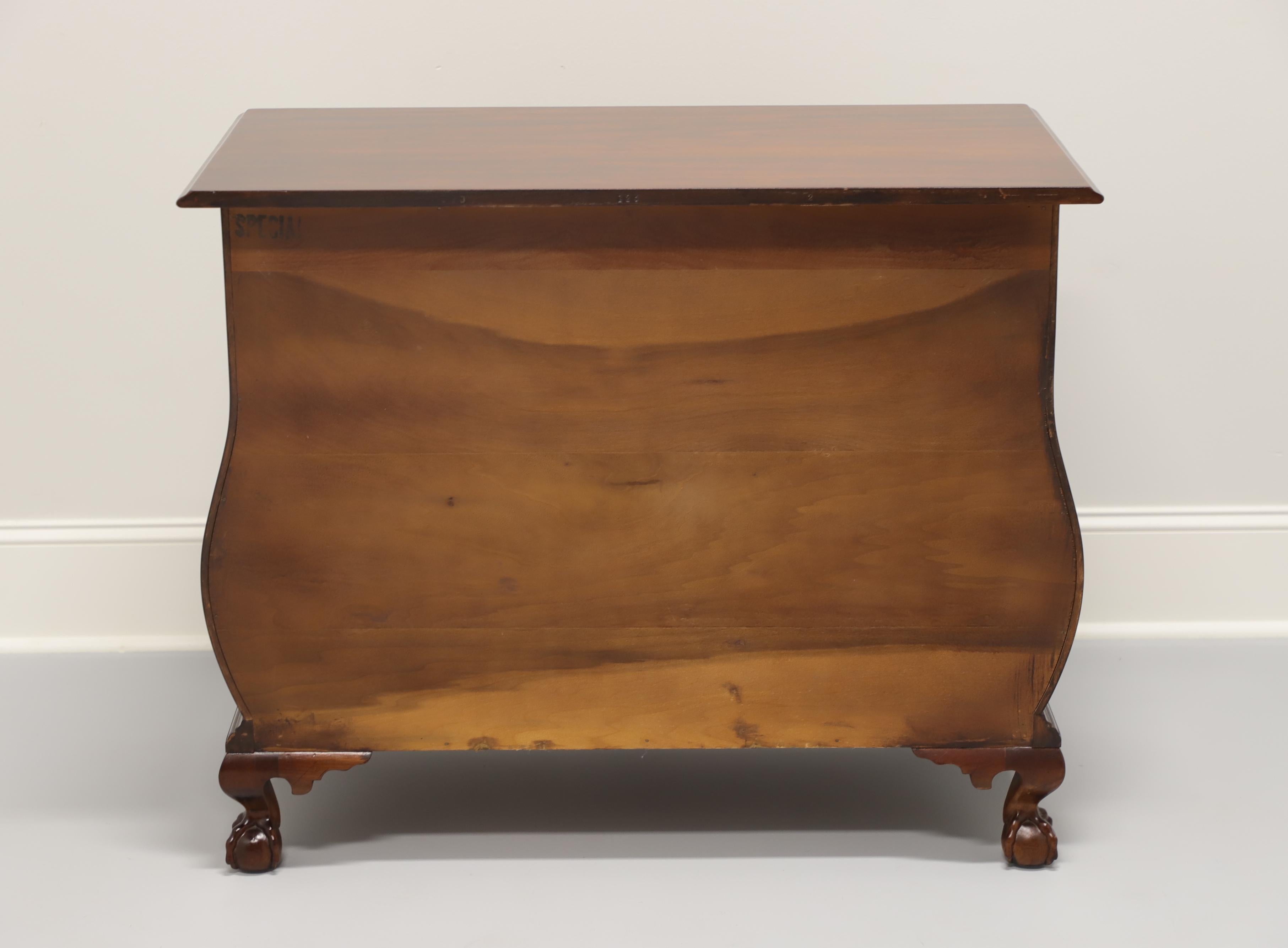 Mahogany Chippendale Style Bombe Chest with Ball in Claw Feet In Good Condition In Charlotte, NC