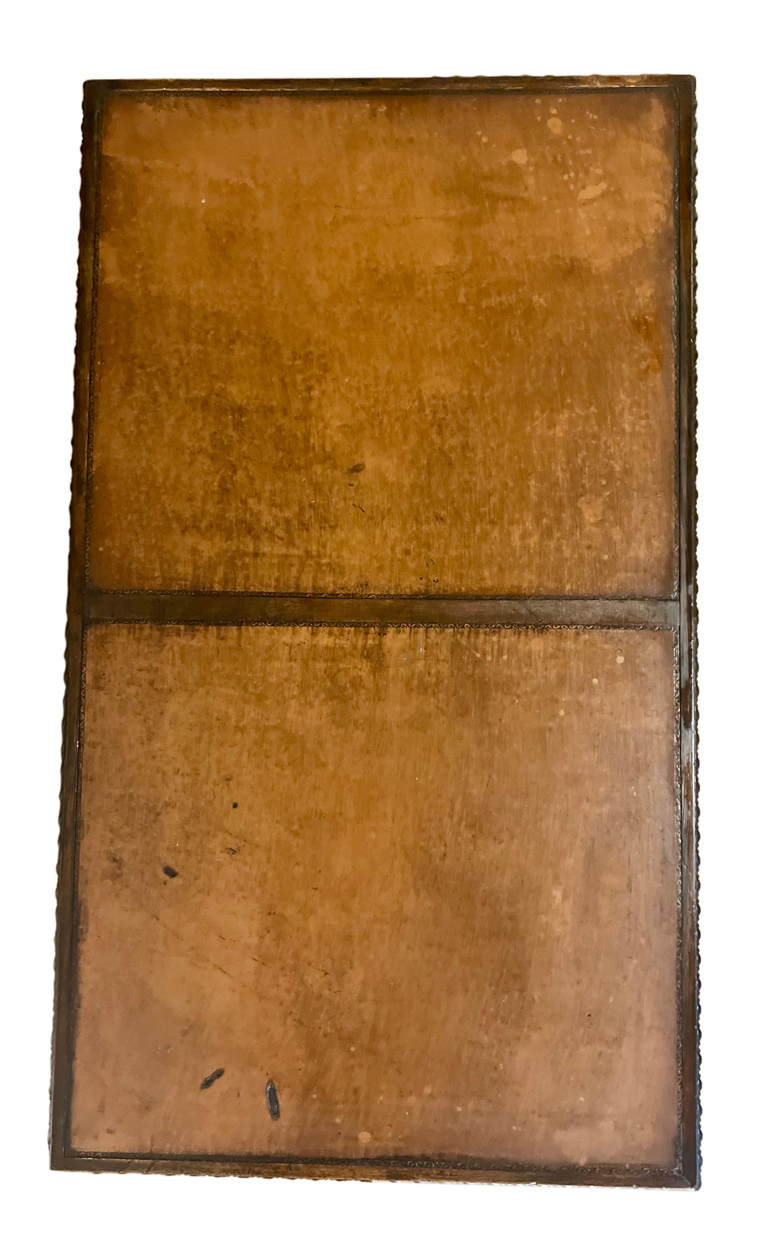 Couchtisch aus Mahagoni im Chippendale-Stil mit Lederplatte und Schubladen aus Mahagoni von Imperial im Angebot 3
