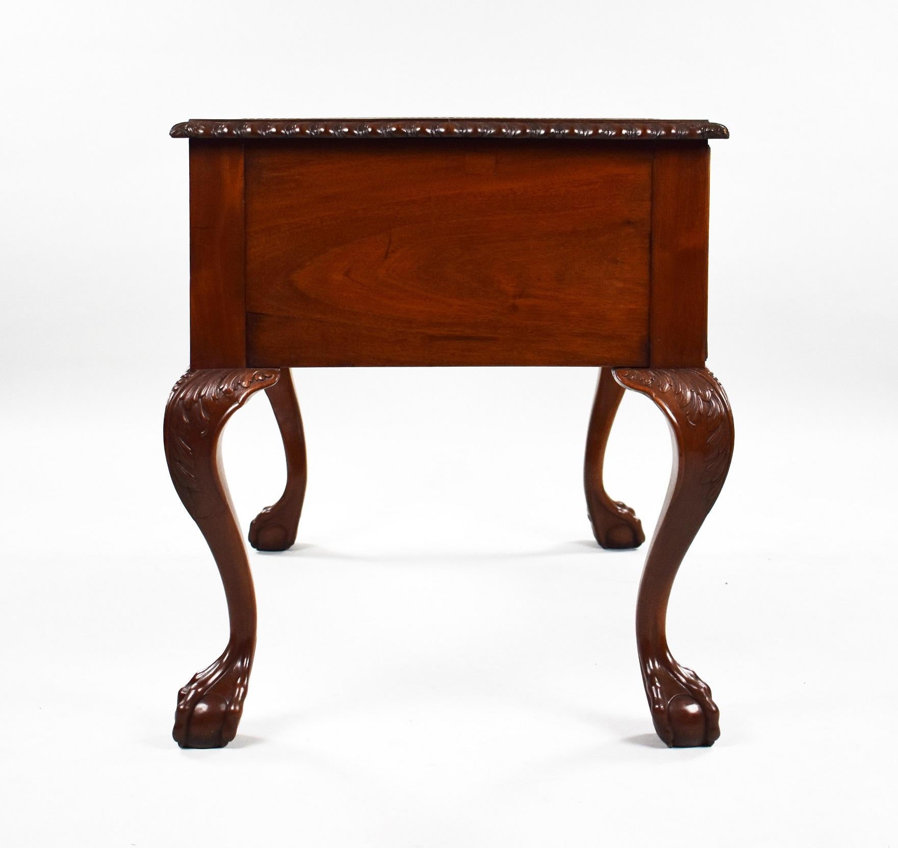 Mahogany Chippendale Style Writing Desk For Sale 6