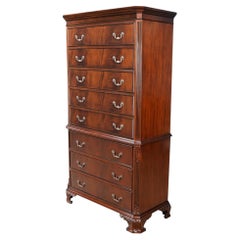 Mahogany Chippendale Tall Chest
