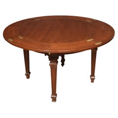Antique Mahogany circular extending ships dining table