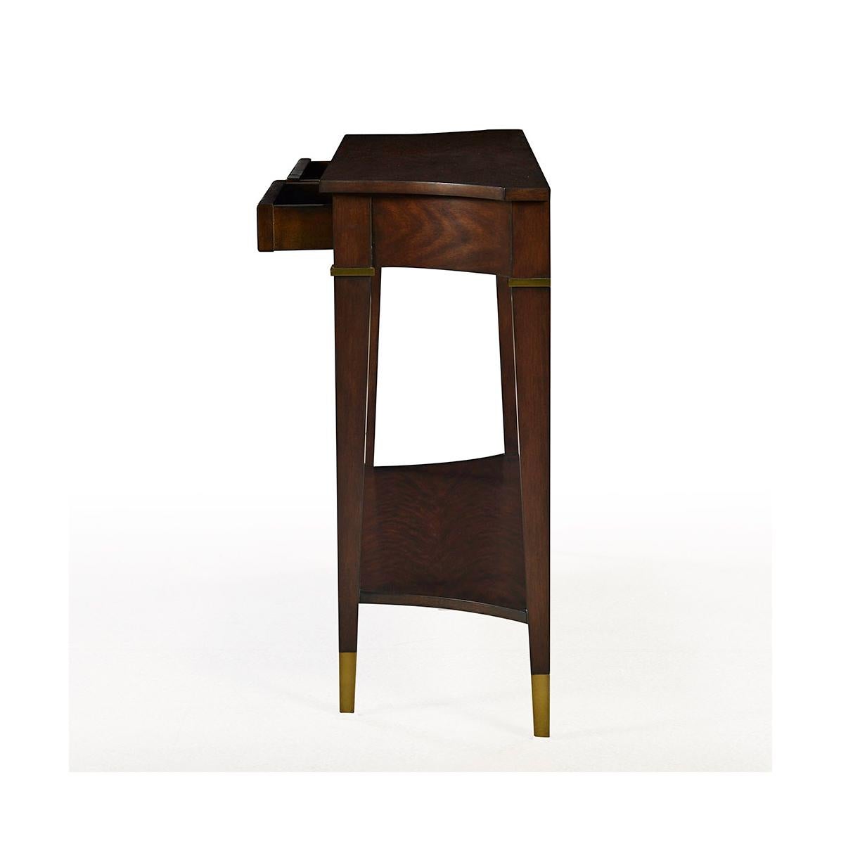 Neoclassical Mahogany Classic Console Table For Sale