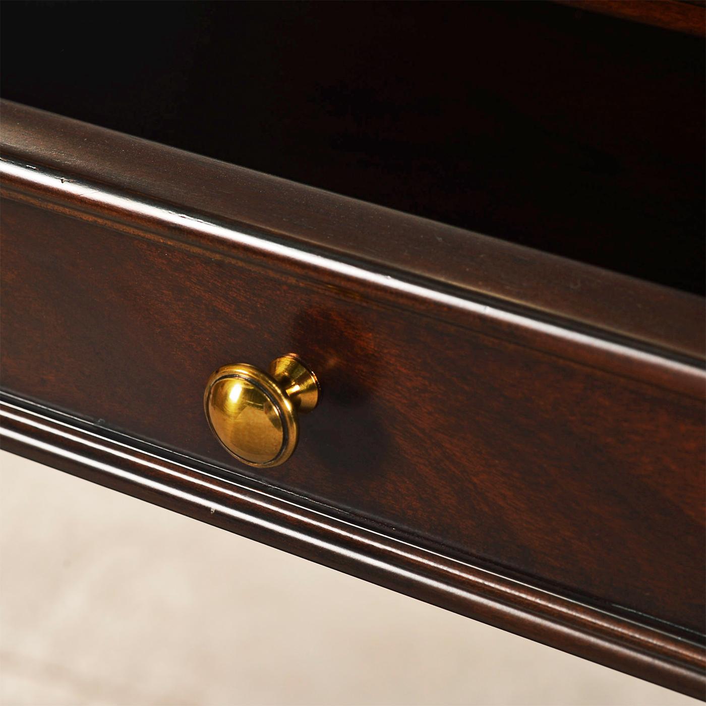 Contemporary Mahogany Classic Console Table For Sale
